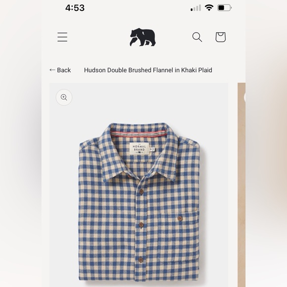 Normal Brand Flannel Button Down - Picture 4 of 9